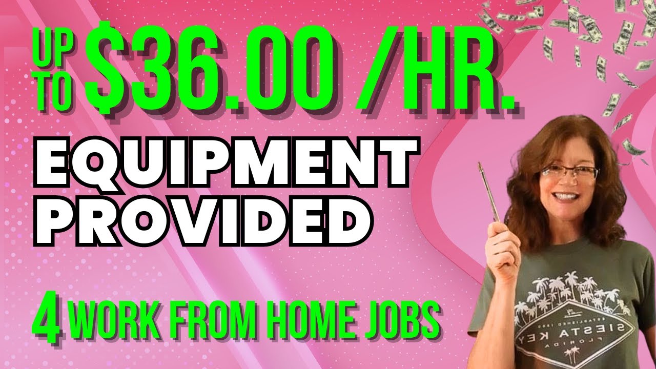 HIRING NOW ! 4 Remote Jobs That Provide Equipment - Earn up To $36/Hr ...