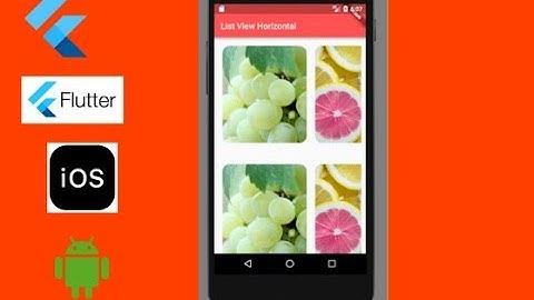 Flutter Horizontal ListView With Image-Build A Material App