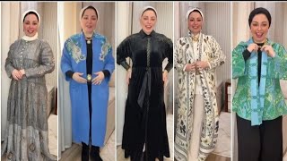 Elegant veiled outfits for winter 2026 |🌹🔥 Modest and modern outfit ideas for every day that suit... screenshot 5
