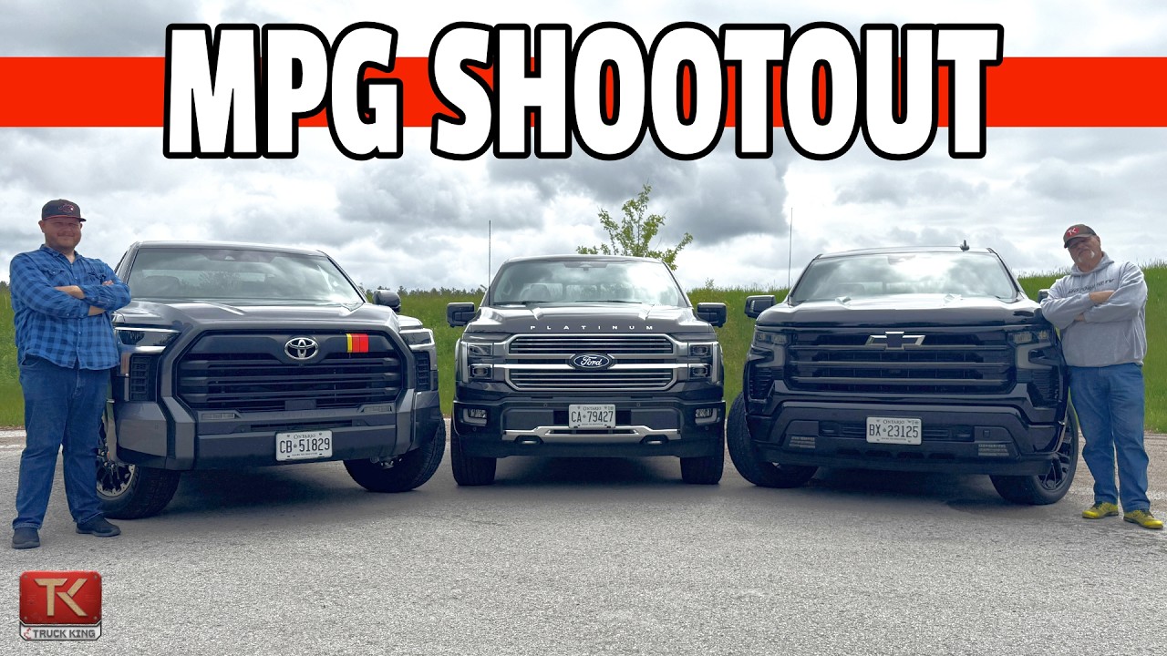 3-Way MPG Shootout! Turbo vs Hybrid vs Diesel - Toyota Tundra, Ford F-150 & Chevy Silverado Compared