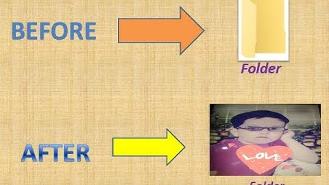How to change folder icon / Folder icon into cool photo / Tips and Trick.