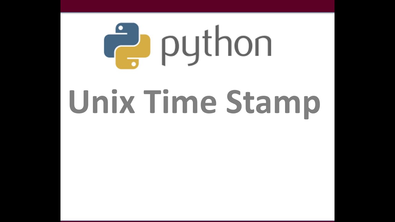 Unix Time Stamp Conversion