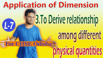 Unit and Dimensions L7 I Class 11 Physics Chapter 2 I For CHSE Odisha