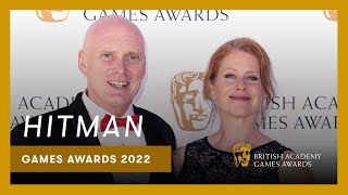 Hitman's Jane Perry and David Bateson reunite at the BAFTAs | BAFTA Games Awards 2022