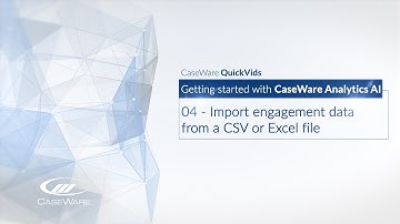 Getting started with AnalyticsAI - 04 Import data from a CSV or an Excel file