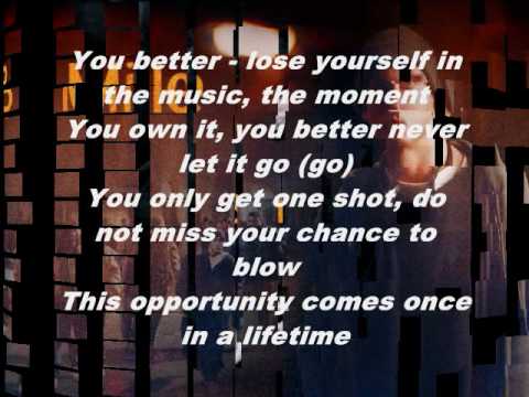 Eminem - Lose Yourself [Lyrics] - YouTube
