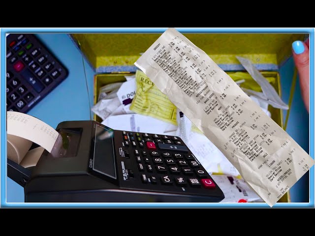 ASMR | Office Sounds | Sorting Receipts, Paper Crinkles | Printing Calculator | No Talking