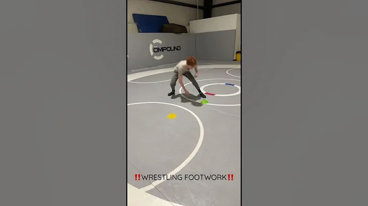 Cone drills for wrestling footwork.