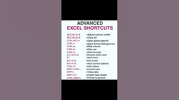 Excel Advanced shortcuts keys #computer#excel#advanced #shortcuts#key @Computerphile #viral#video