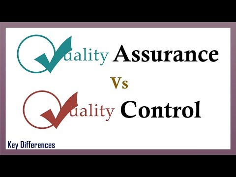 वीडियो: गुणवत्ता आश्वासन बनाम गुणवत्ता नियंत्रण क्या है?