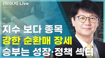 [딱!이거] 지수보다 종목 강한 순환매 장세! 승부는 성장·정책 섹터!!