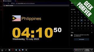 🖥️Adjust Philippines Time in Windows 10