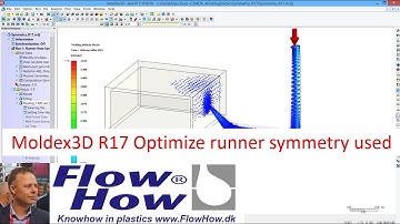 Moldex3D R17 Project optimizing runner using symmetry by FlowHow®