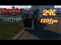 Scania 540hp V8 sound realistic Euro truck simulator 2