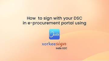 Sign using your DSC in e-Procurement portal