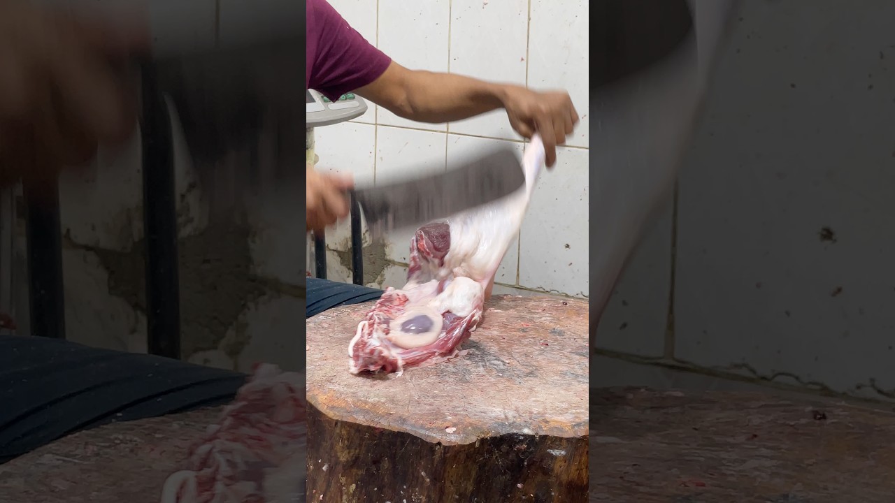 Meat Cutting | Mutton Chopping | How to Cut | Butchers | Knife - 