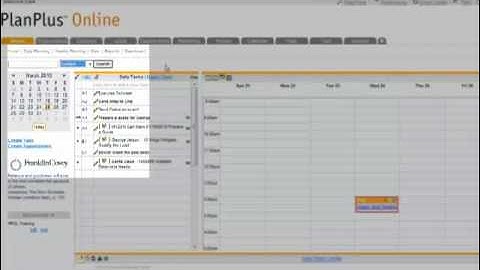 PlanPlus ™ Franklin Covey Planner Software Intro 2008