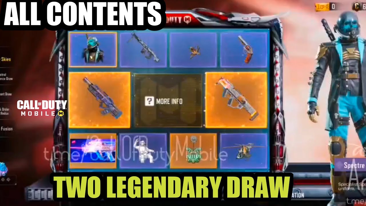 *NEW* Codm Two Legendary Draw Contents | Cordite Zero G And BK 57 Space Race
