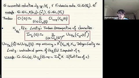 Finite groups as algebraic groups in non-defining characteristic - Raphaël Rouquier