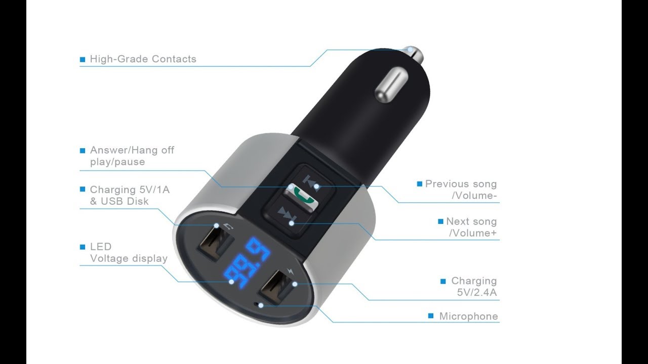 Just Wireless Fm Transmitter And Car Charger Black Instructions
