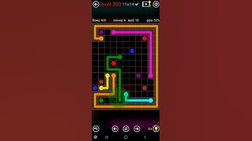 How To Solve Flow Free 11x14 Mega Mania Pack Level 303 Board Walk Through Solution Walkthrough