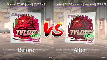 RMR 2020 UPDATE 31.03 l Holo Effect NERF | Before and After | Sticker Comparison Counter Strike 2