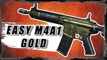 EASILY GET THE M4A1 GOLD!! - Gold Camo Guide