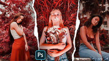 How to Make MOODY RED LOOK Color Grading Photoshop Tutorial