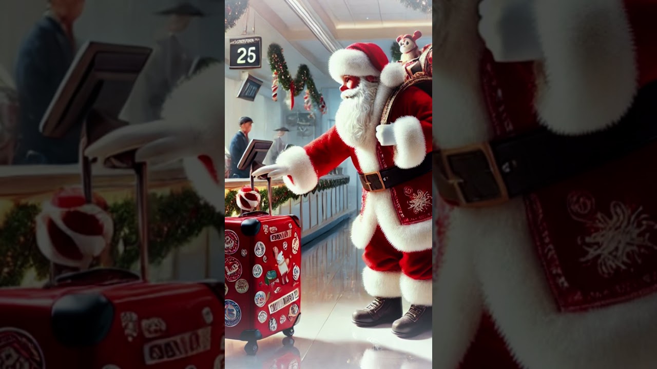POV: You're Santa In The Airport Check In 