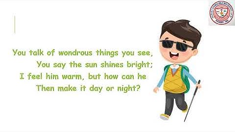 CLASS 6 ENGLISH-- LITERATURE --THE BLIND BOY LESSON 11 OF BLOSSOMS