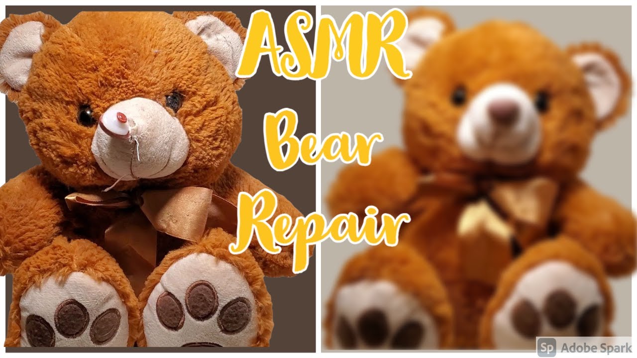 ASMR STUFFED ANIMAL RESTORATION (NO TALKING) YouTube