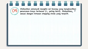 Penyelesaian dengan Metode Transportasi MODI (Modified Distribution) || Program Linear