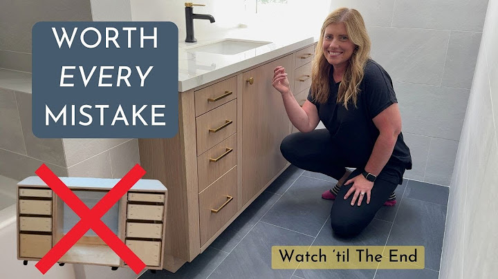I Built This Vanity Twice — Because I Got It Wrong the First Time
