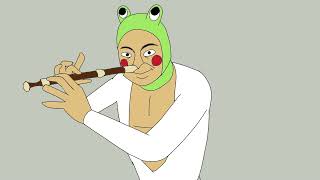 PLAYING RECORDER WITH NOSTRIL 2D Animation