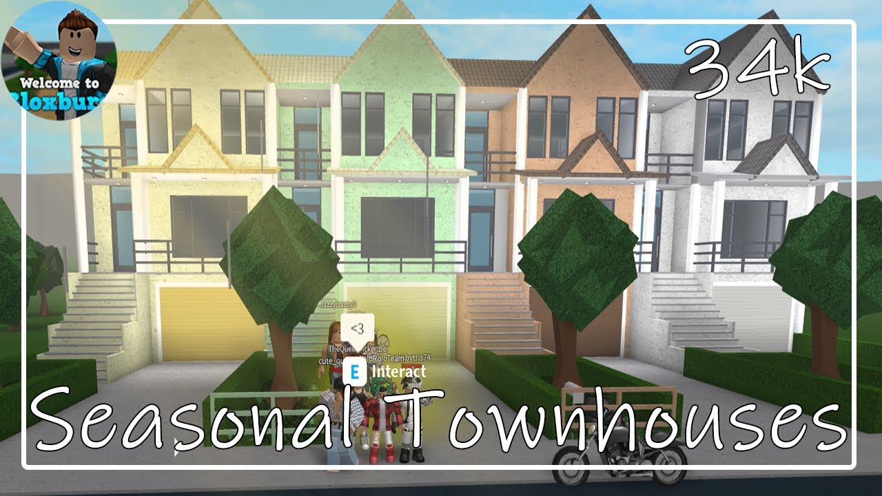 Roblox Seasonal Townhouses Exterior Part 1 Bloxburg - roblox townhouse