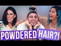 Using Powdered Hair on Sound Guy (Beauty Break)