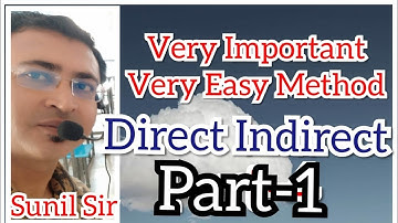 Direct & Indirect Speech Narration (Part-1) Rules/Tricks in English Grammar in Gujarati.