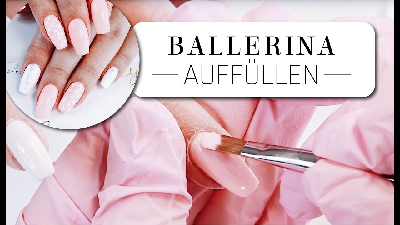 ballerina nails gelnagel auffullen spring design youtube gelnagel auffullen gelnagel nagel