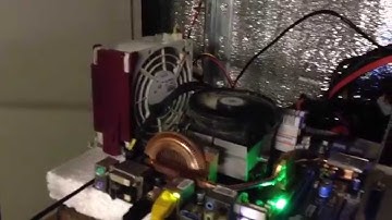 Small bitcoin and litecoin mining rig.