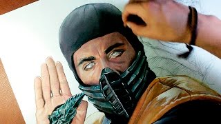 Scorpion And Sub Zero Mortal Kombat Speed Drawing