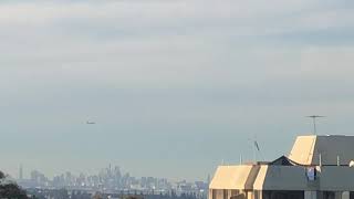 Final flyover of Sydney for QANTAS QF7474 Boeing 747-400