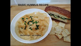 BASIC HUMMUS RECIPE, better than mayonaise