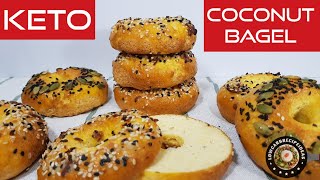 HOW TO MAKE KETO GOLDEN COCONUT BAGELS  THE CHEAPEST, HEALTHIEST & LOWEST CARB BREAD