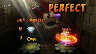 crash purple gem lights out 100% all boxes screenshot 5