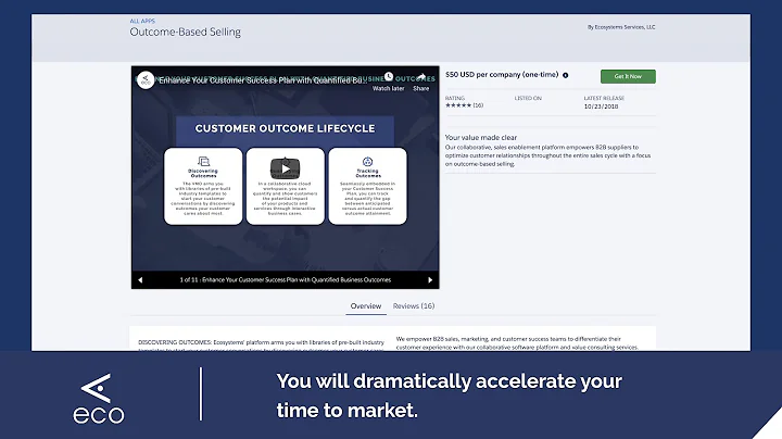 Transform Your Sales with Outcome-Based Selling: Now Available in the Salesforce AppExchange