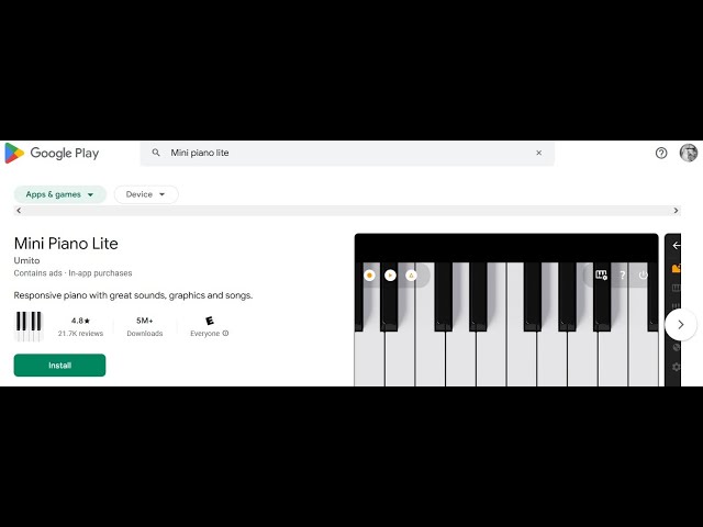 Mini Piano Lite - YouTube