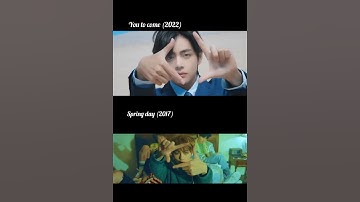 Yet to come v/s spring day same scene💜sry for you  #taehyung #jungkook #jimin #jin #rm #jhope #suga