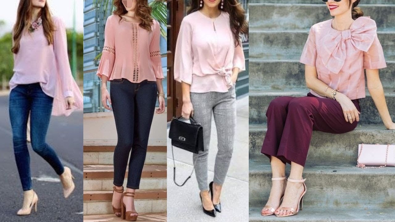 OUTFITS PARA USAR BLUSAS ROSA PALO PRIMAVERA 2023😎OUTFITS TO WEAR PALE PINK BLOUSES IN - YouTube