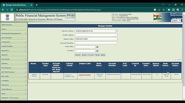 How to Check Status of Unique Code on PFMS Portal