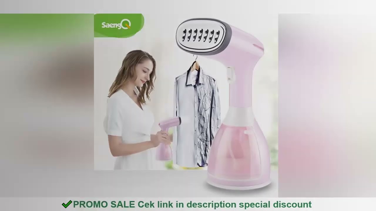 saengQ Handheld Garment Steamer 1500W Electric Household Fabric Steam Iron 280ml Portable Vertical F